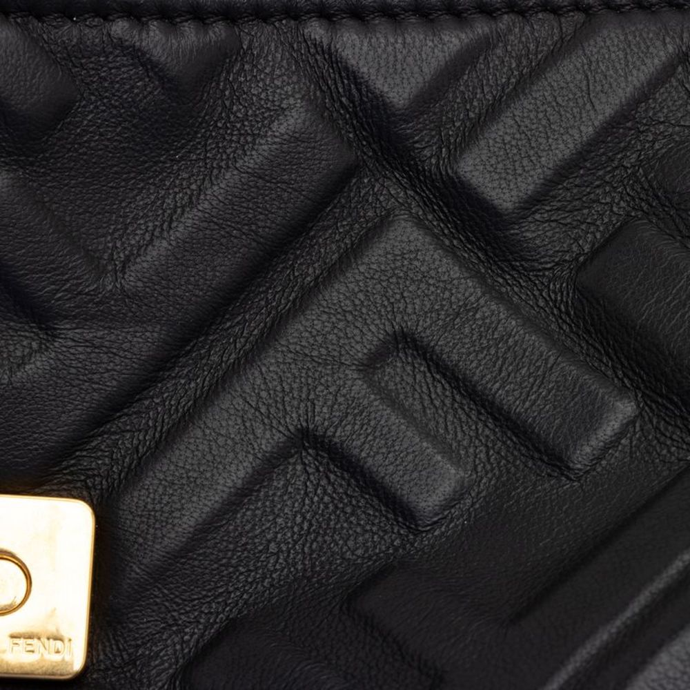 Fendi FF Embossed 1974 Mini Baguette Shoulder Bag - Picture 11 of 15